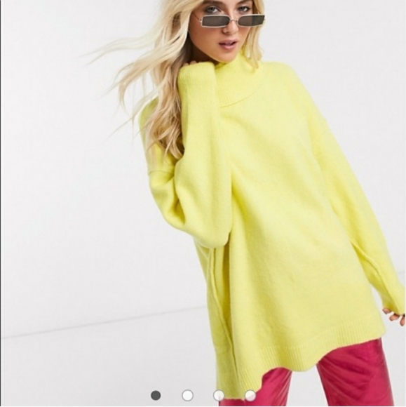 FREE PEOPLE After glow Mock Neck Oversized Sweater - Picture 3 of 6